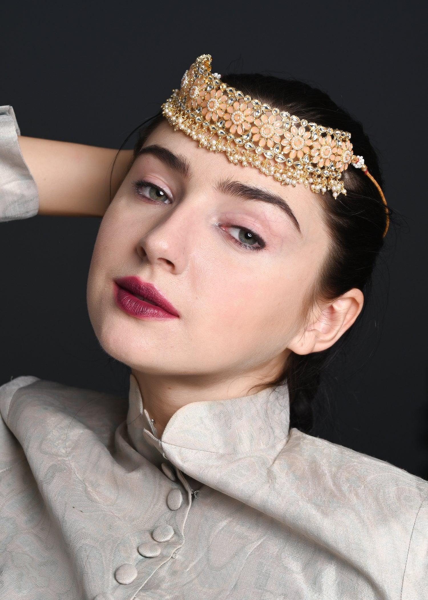 Delight Gold Choker Set - Rajwada