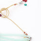 Delightful Aqua Green Crystal Choker Necklace Set - Rajwada