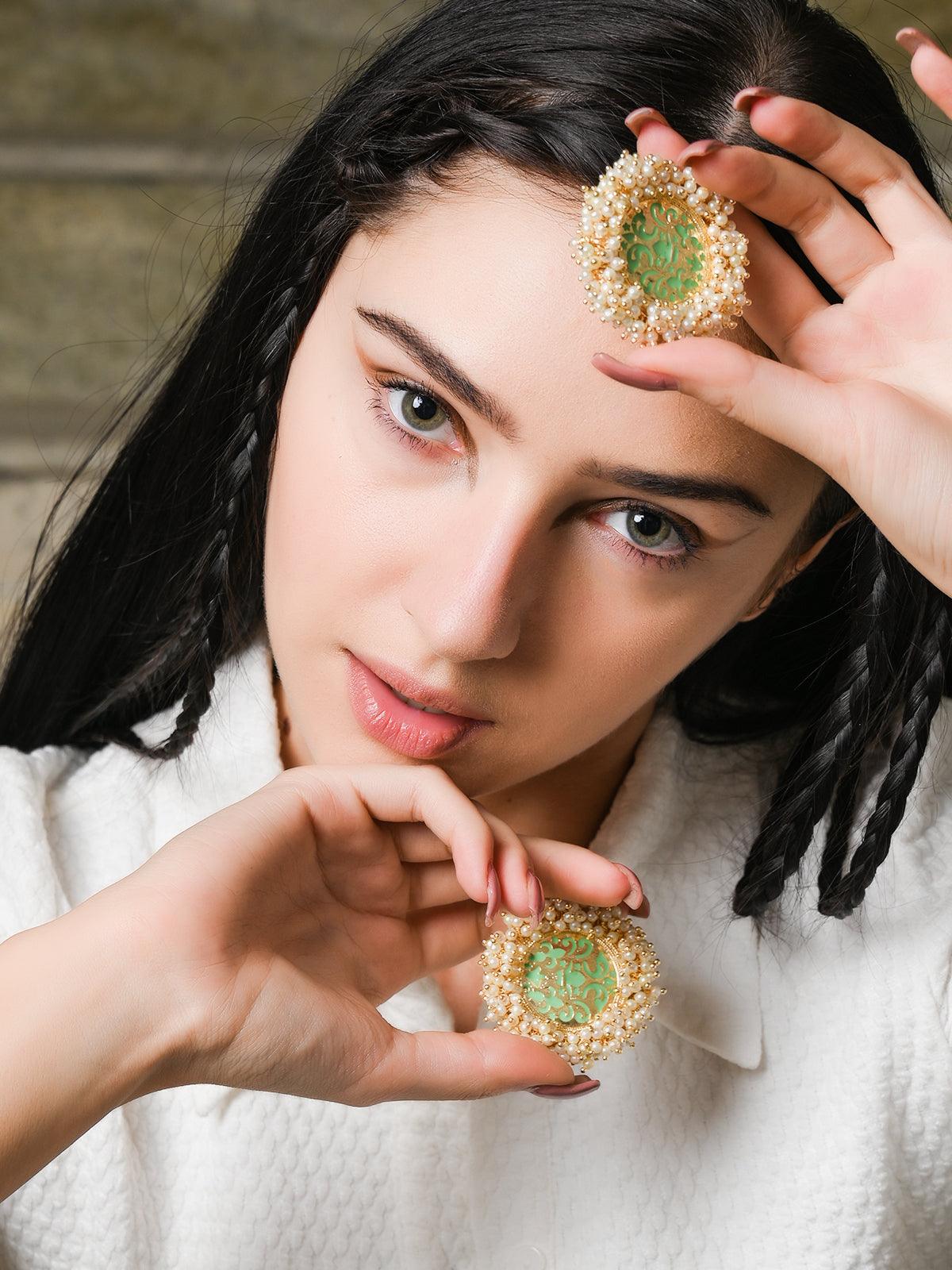 Delightful Pearl Earring - Rajwada