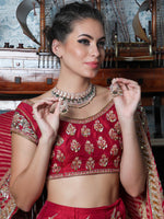DESIGNER BEADS AND STONES NECKLACE SET - Rajwada