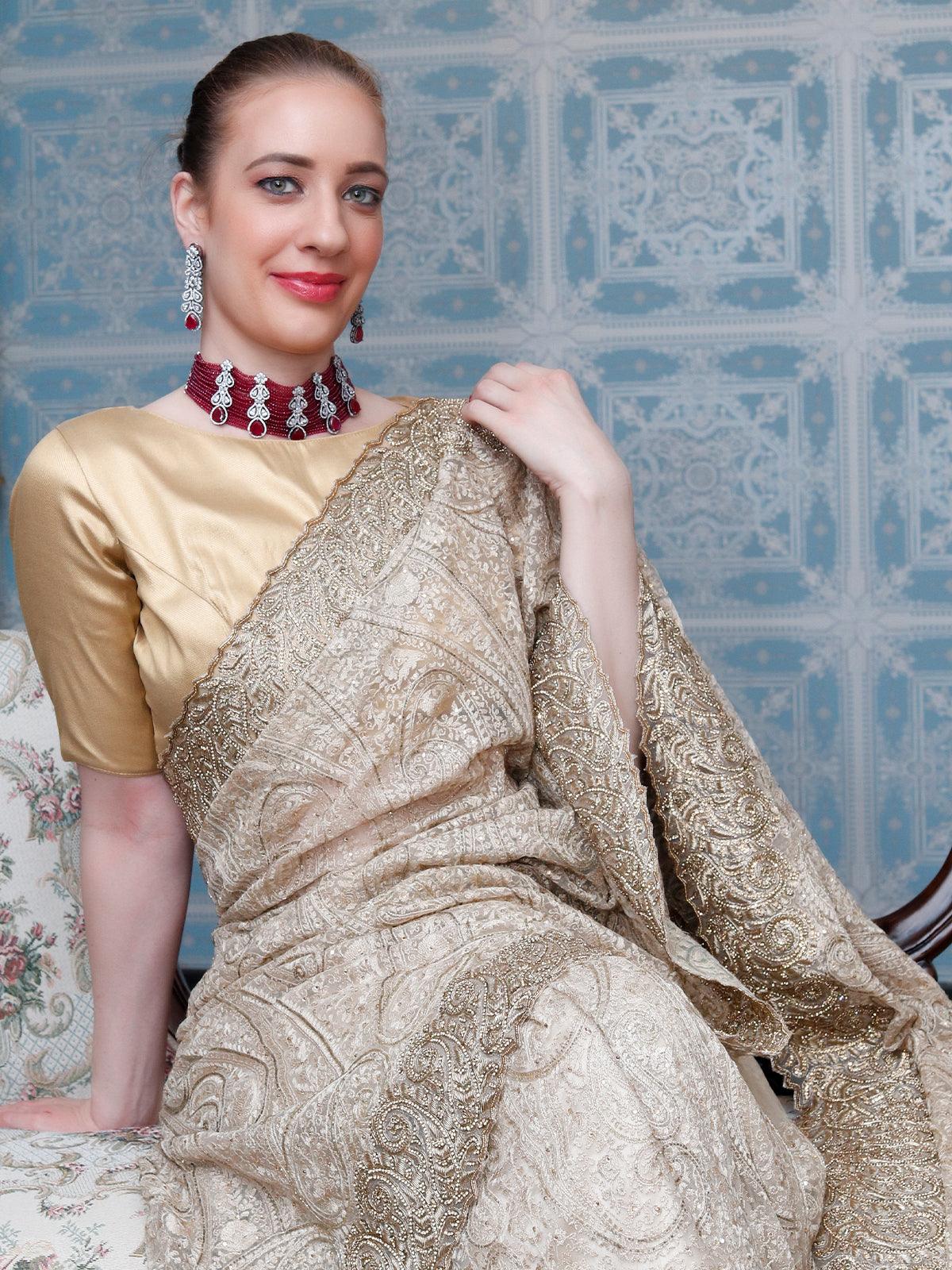 DESIGNER BEADS AND STONES NECKLACE SET - Rajwada