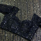 Designer Black Sequins Saree - Rajwada