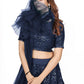 Designer Dark Blue Georgette Lehenga Choli - Rajwada