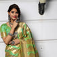 Designer Green Banarasi Silk Saree - Rajwada