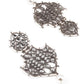 DESIGNER GREY AND WHITE DANGLER EARRINGS - Rajwada