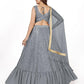 Designer Grey Georgette Lehenga Choli - Rajwada