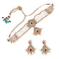 Designer Kundan White Beaded Choker Set - Rajwada