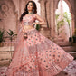 DESIGNER PEACH LEHENGA CHOLI - Rajwada