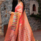 Designer Pink Banarasi Silk Saree - Rajwada