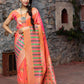 Designer Pink Banarasi Silk Saree - Rajwada