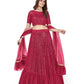 Designer Pink Georgette Lehenga Choli - Rajwada