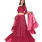 Designer Pink Georgette Lehenga Choli - Rajwada