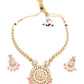 Designer Pink Hasli Style Neckpiece Set - Rajwada