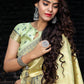 Designer Pista Banarasi Silk Saree - Rajwada