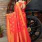 Designer Red Banarasi Silk Saree - Rajwada