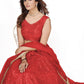Designer Red Georgette Lehenga Choli - Rajwada