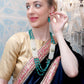 DESIGNER STONES AND KUNDAN NECKLACE SET - Rajwada