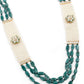 DESIGNER STONES AND KUNDAN NECKLACE SET - Rajwada