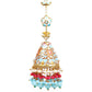 Designer turquoise blue jhumkas - Rajwada