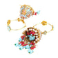 Designer turquoise blue jhumkas - Rajwada