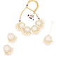 Designer White and Gold Traditional Choker Set for Women - Rajwada