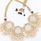 Designer White and Gold Traditional Choker Set for Women - Rajwada