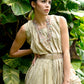 Rajwada Women Beige Crepe Indo-Western Dress