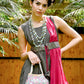 Rajwada Women Pink Crepe Indo-Western Dress