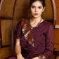 Rajwada Women Violet Crepe Indo-Western Dress