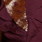 Rajwada Women Violet Crepe Indo-Western Dress