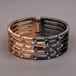 Dual coloured gold and smoke silver Bracelet - Rajwada