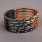 Dual coloured gold and smoke silver Bracelet - Rajwada