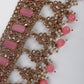 Dust Pink And Gold-Tone Kundan Work Choker Set - Rajwada