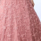 Dusty Peach Net Anarkali - Rajwada