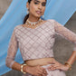 Dusty Purple Sequins Net Lehenga Set - Rajwada