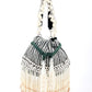 Rajwada Dark Green Embroidered Bridal Potli Bag with Tassels For Women