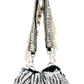 Rajwada Dark Green Embroidered Bridal Potli Bag with Tassels For Women