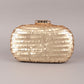 Rajwada Golden Embroidered Clutch For Women