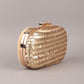 Rajwada Golden Embroidered Clutch For Women