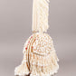 Rajwada White Embroidered Clutch With Tassels For Women