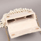 Rajwada Off White Embroidered Clutch With Tassels For Women