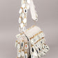 Rajwada White Tassels Embellished Clutch For Women