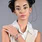 Elegance studded gold-tone bracelet - Rajwada