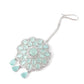 Elegant Green Sober Necklace Set - Rajwada