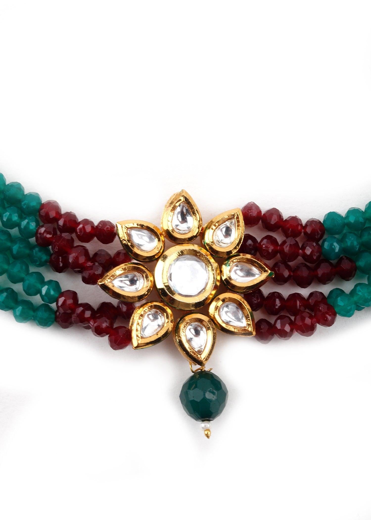 Elegant Pearl Belt With Beads - Rajwada