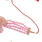 Elegant Pink Mani Choker with Earrings - Rajwada