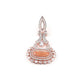 Elegant stunning peach dangle earrings - Rajwada