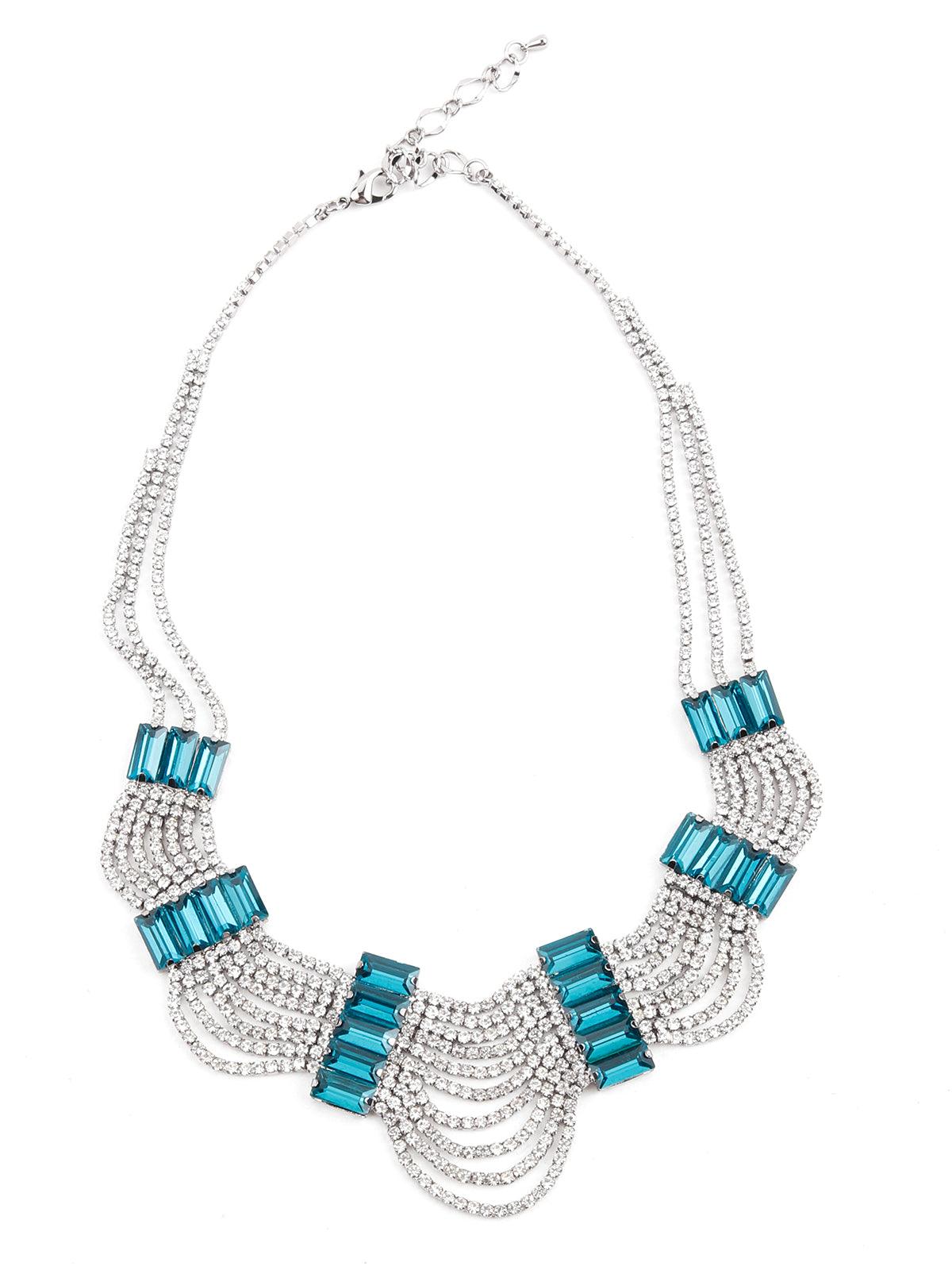 Elegant Turquoise Princess Necklace - Rajwada