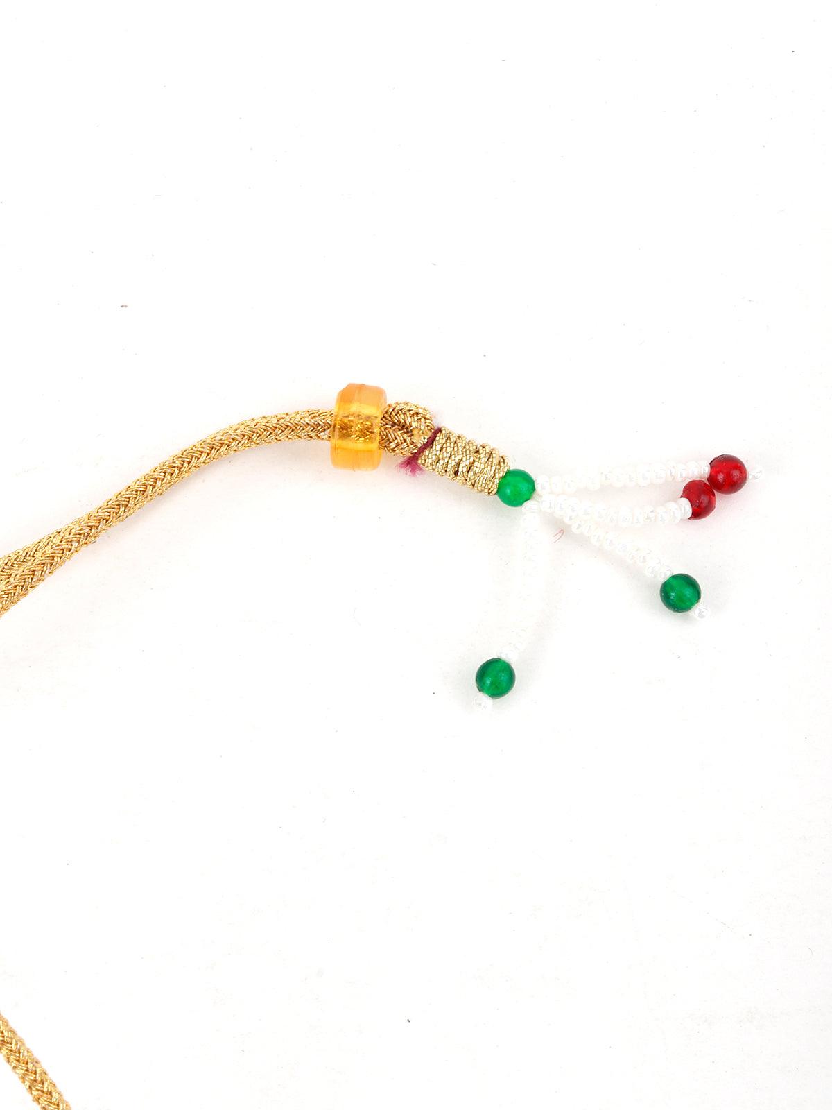 Elegant White and Pink Pearl Chain - Rajwada