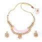 Elegant White Floral  Necklace Set - Rajwada